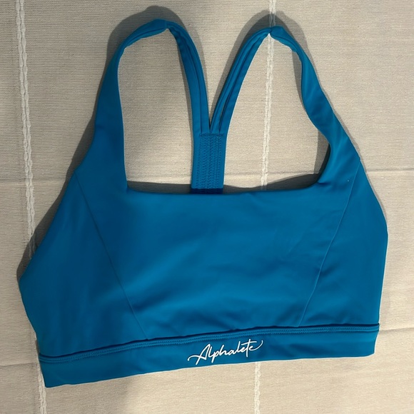 Alphalete Blue Racerback Sports Bra - Picture 1 of 4